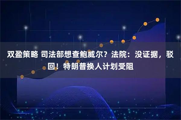 双盈策略 司法部想查鲍威尔？法院：没证据，驳回！特朗普换人计划受阻
